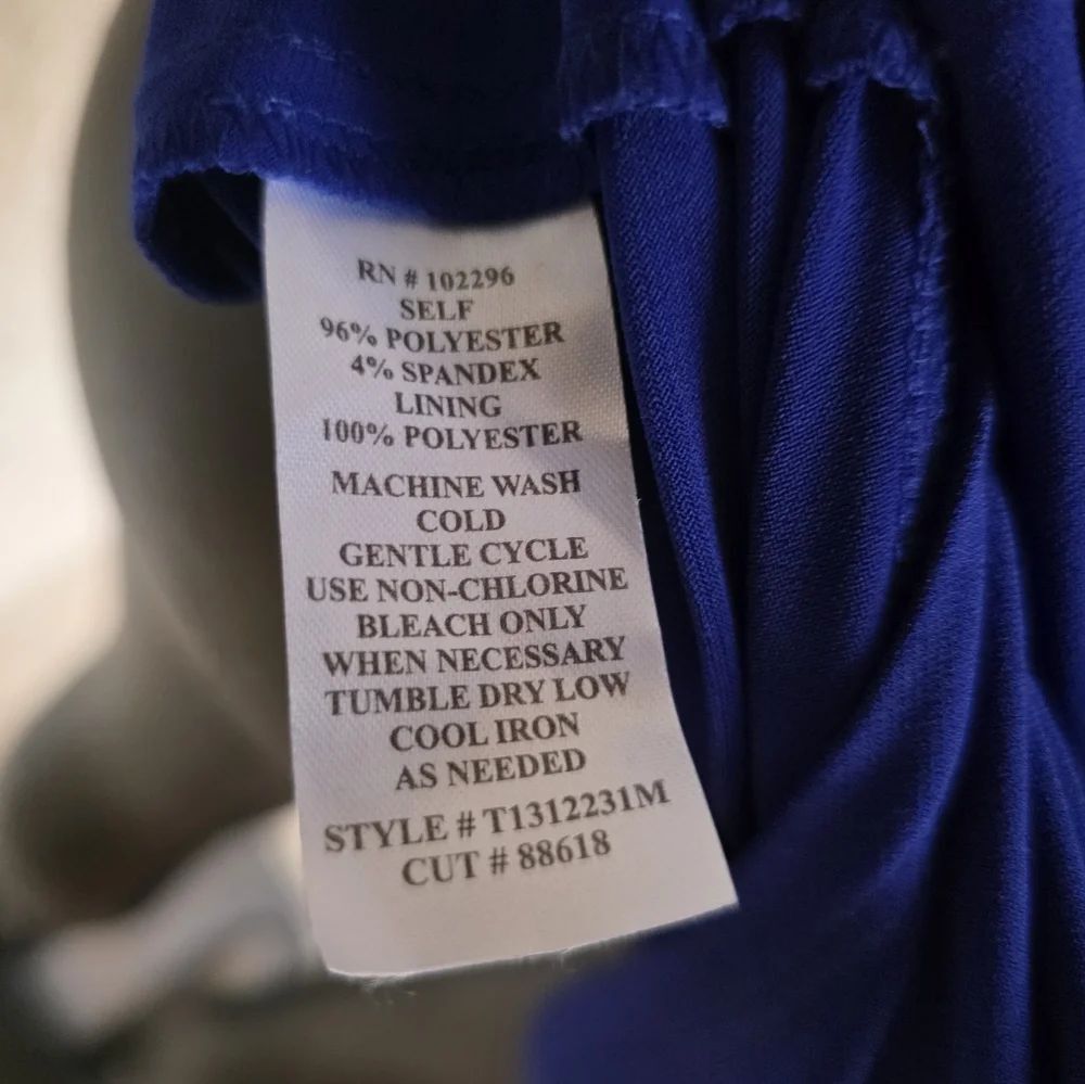BRAND NEW CONNECT APPAREL SLEEVELESS SIDE RUFFLE SHEATH DRESS - Picture 14 of 16